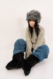 Winter fur shafka hat