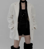 Dope Fur Quilted Half Coat Jacket