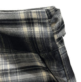 Check Strap Wrap Long Skirt