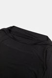 Moist slim see-through crop long sleeve