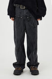Dirty washed front pocket denim pants