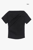Lottie front drape T-shirt