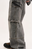 Monster cargo vintage denim pants
