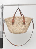 Nedic Rattan Medium Tote & Crossbody Bag