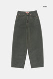 Deep tint wide denim pants