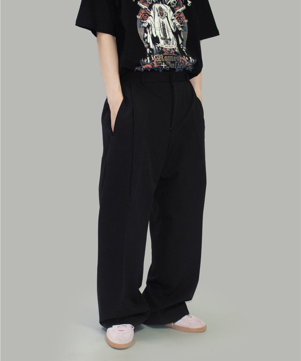 【SCENERITY】Wool Semi wide slacks SCENERITY (シナリティ) - セティワイドスラックス / Seti Wide