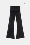 Slim lap bootcut pants