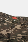 Camo ripstop side folding wide pants