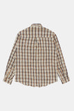 Window pane crinkle check shirt