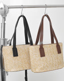 Simple Rattan Medium Tote & Cross Bag