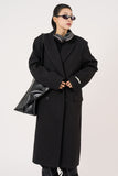 Surplus wool double maxi coat