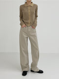 Pigmented Cotton Long Wide Pants