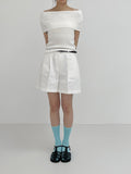 [Basic] Cool Ribbed Silket Long Socks