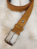 Trendy suede belt