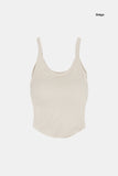 Laia wide binding cropped sleeveless top