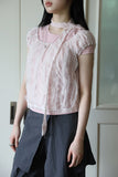 Rood lace scarf top