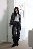 Fringe ankle boots