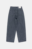 Red clown wide denim pants