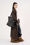 Dart wool over maxi coat