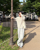 Unbalanced big cargo pants