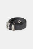 Common big eyelet leather belt