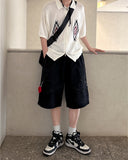 Warning banding Bermuda pants
