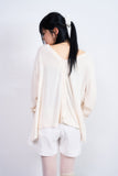 Muto loose two-way cardigan