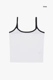 Wendy color binding sleeveless top