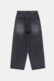 Nova curved wide denim pants