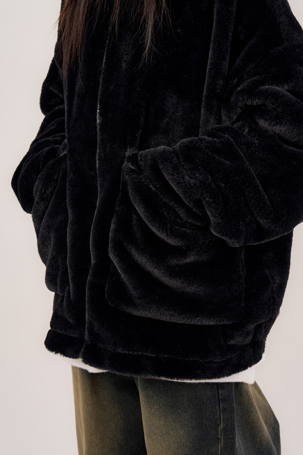 【Raucohouse】Snug loose eco fur jumper Raucohouse(ラウコハウス) - スナグエコファージャンパー / Snug