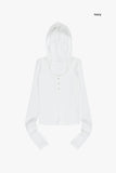 Hazel hooded crop long sleeve