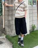 Brine round neck striped knit