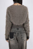 Blanc Fur Bolero Top Set