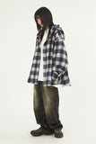 Dust oil washed denim pants
