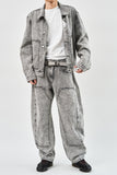 Snow Pannel Wide Denim