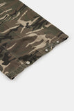 Camo ripstop side folding wide pants