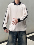 Waffle Track Line Collar Tee