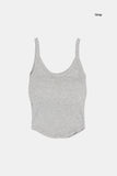Laia wide binding cropped sleeveless top
