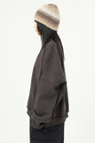Plain overlock fleece over sweatshirt