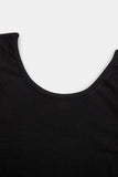 Standard wide U-neck crop T-shirt