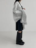 Shirring Fold Layered Long Boots