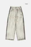 Dirty wall banding track pants