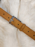 Trendy suede belt