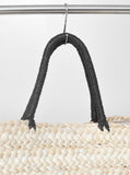 Black Rattan Large Tote Bag