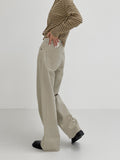 Pigmented Cotton Long Wide Pants