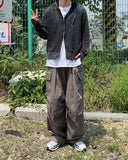 Hito pintuck cargo pants