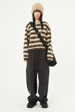 Tracy hooded stripe knit