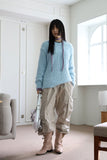 Pastel leash over knit