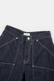 Tomboy non-fade indigo denim shorts