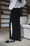 Shirring Mermaid Long Skirt